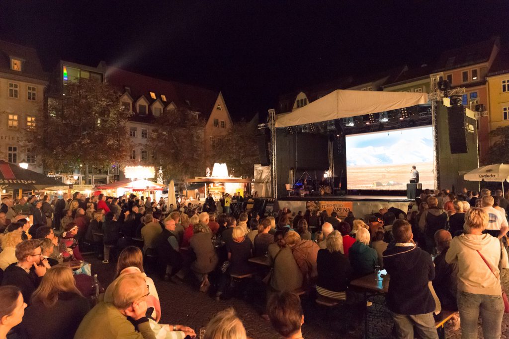 Lagerfeuergeschichten bei der Lichtbildarena 2018 in Jena