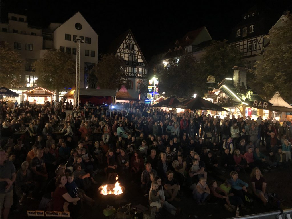 Radzelten bei den Lagerfeuergeschichten der Lichtbildarena 2018